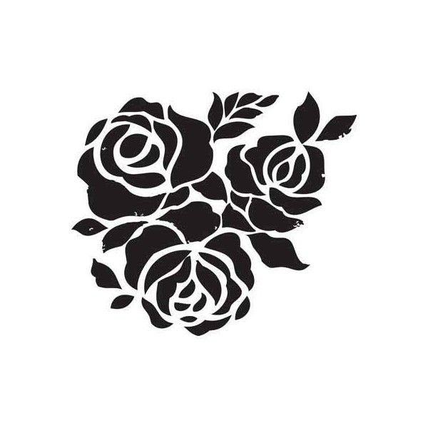 Трафарет "розы"