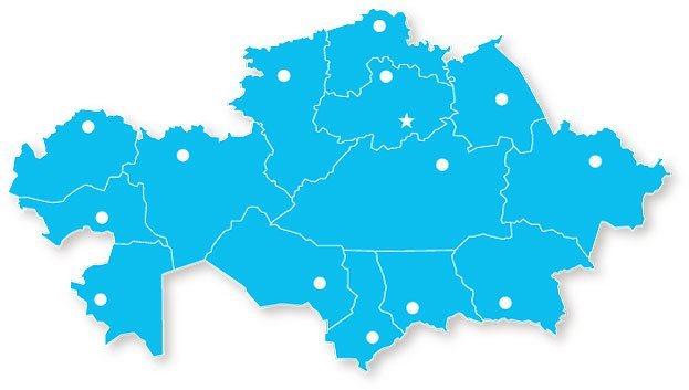 Очертания Казахстана