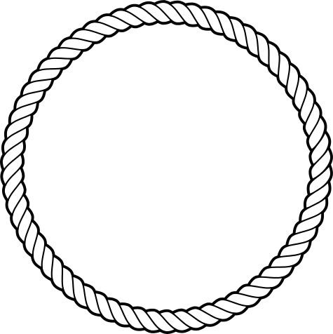 Круг косичка для печати