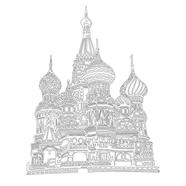 Киригами храма Василия Блаженного