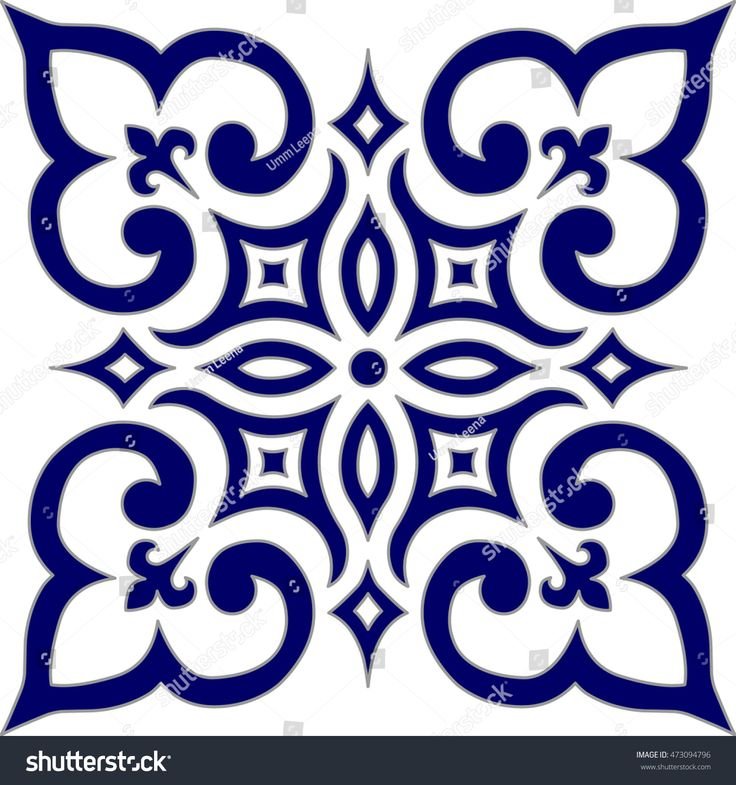 Узбекский орнамент пахта