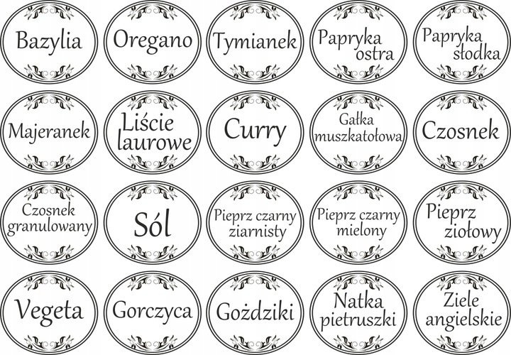 Этикетки для приправ