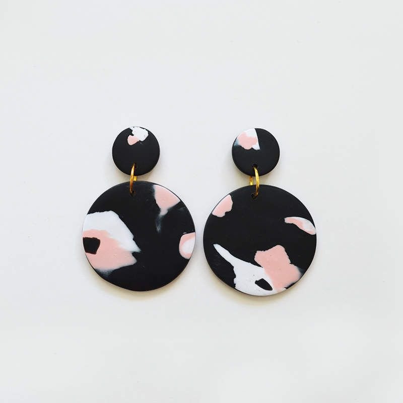 Серьги полимерная глина Минимализм