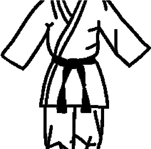 Раскраски кимоно карате