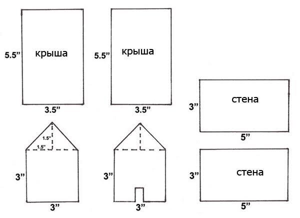 Имбирный домик схема