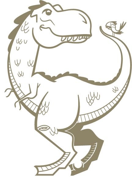 Динозавр для плоттера