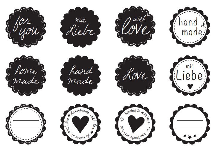 Макет этикеток для печати