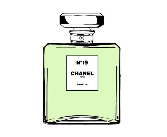 Духи Шанель рисунок
