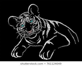 Трафарет тигра