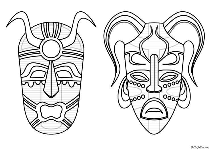 Африканские маски для детей