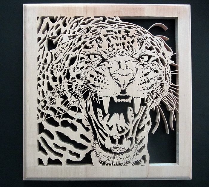 Трафареты животных для резьбы по дереву