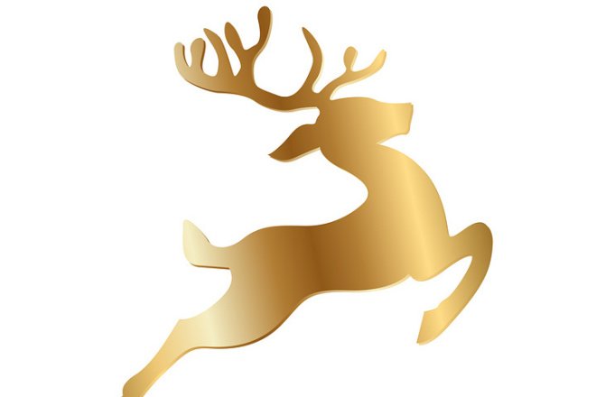 Олень золотистый