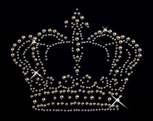 Аппликация из страз