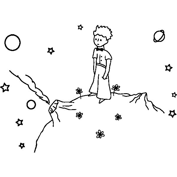 Маленький принц иллюстрации Экзюпери