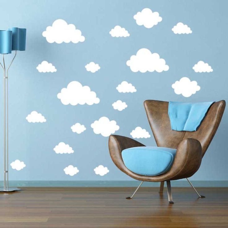 Декор облака на стену