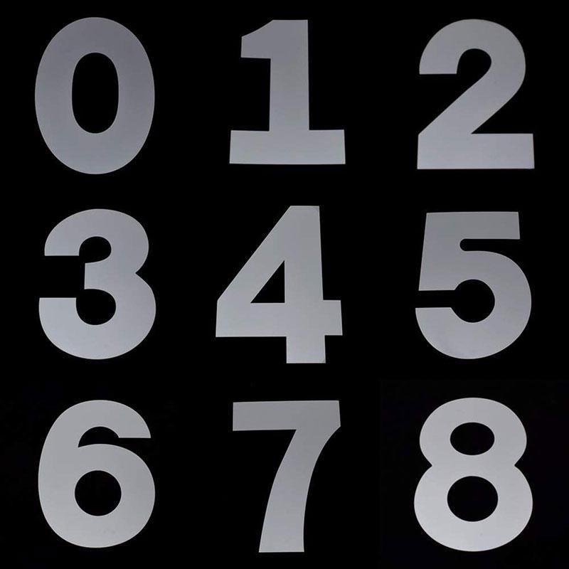 Цифра 12 трафарет