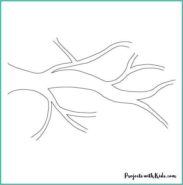 Ветка дерева для аппликации