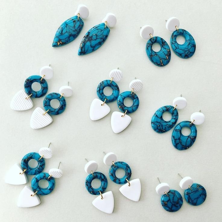 Серьги из полимерной глины