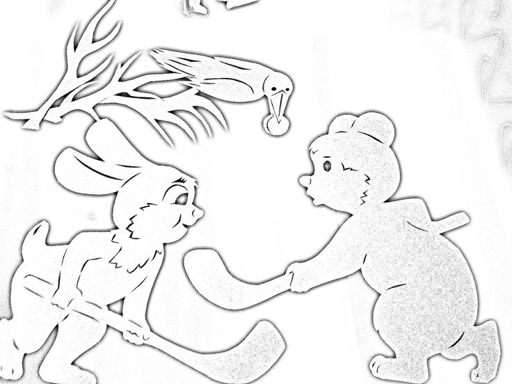 Трафареты на окна новогодние