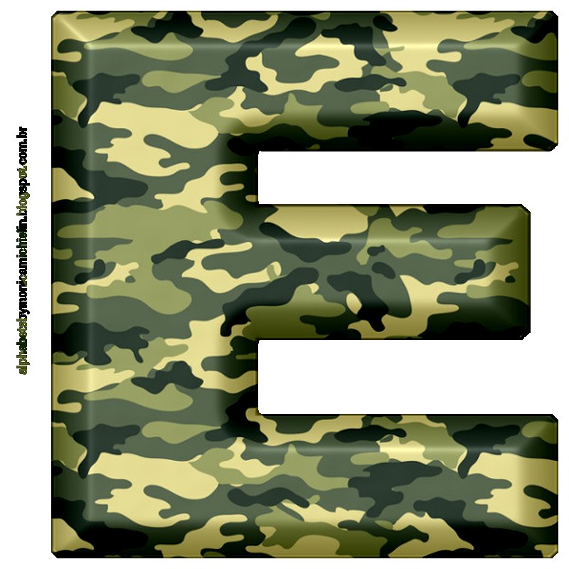 Буквы в камуфляжном стиле