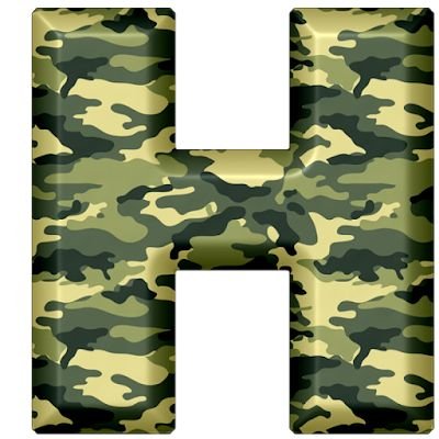 Камуфляжные буквы