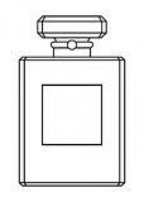 Трафарет флакона духов