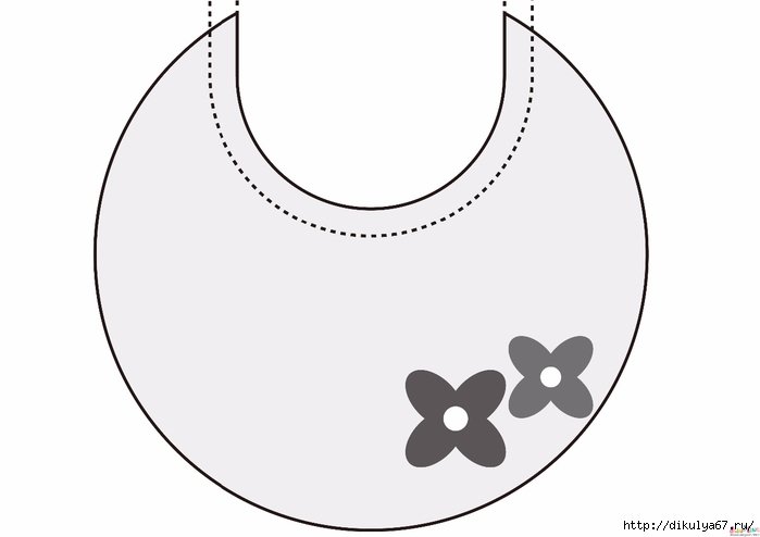 Детские нагрудники выкройка