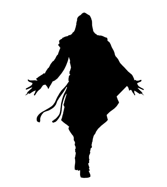 Силуэт в плаще