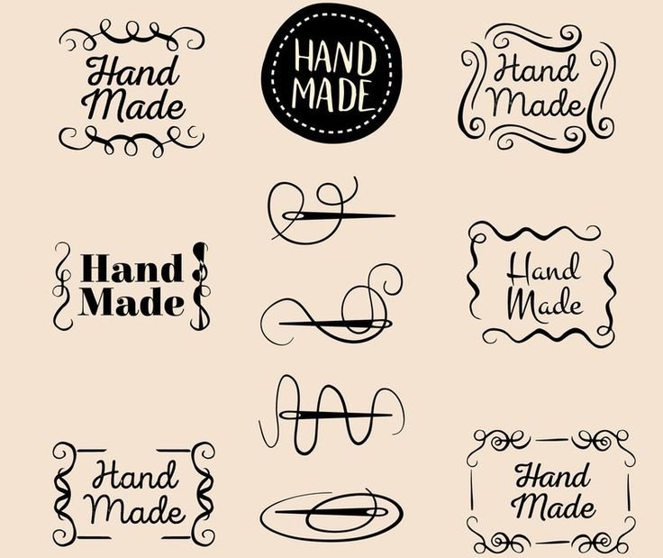 Хэнд мэйд надпись
