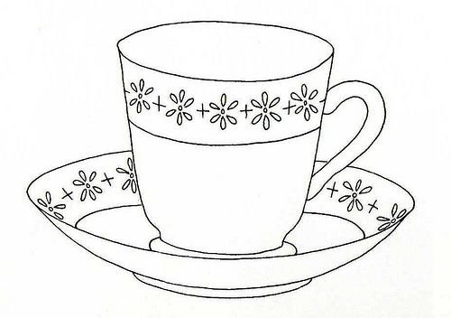 Посуда раскраска для детей