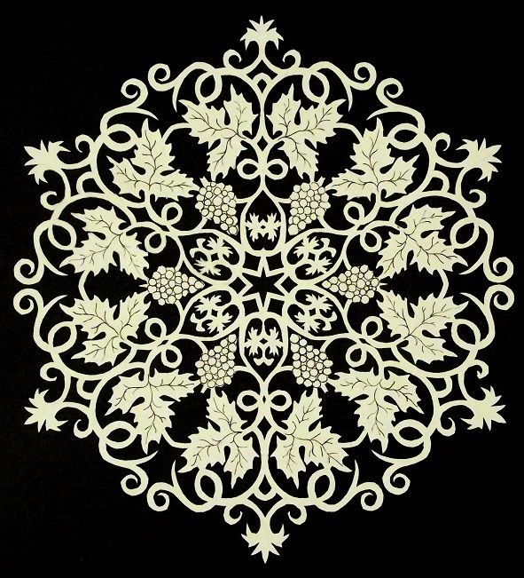 Снежинки кружевные трафареты