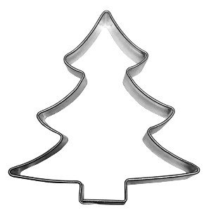 Трафарет елочки для печенья