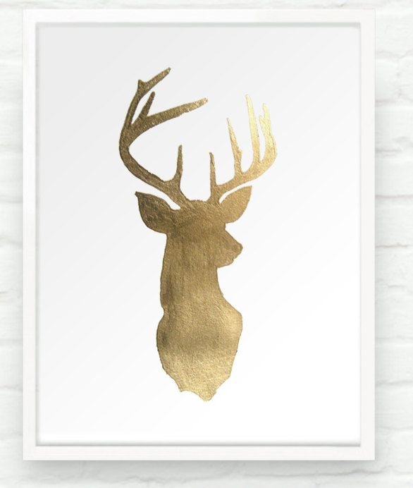 Голова оленя рисунок