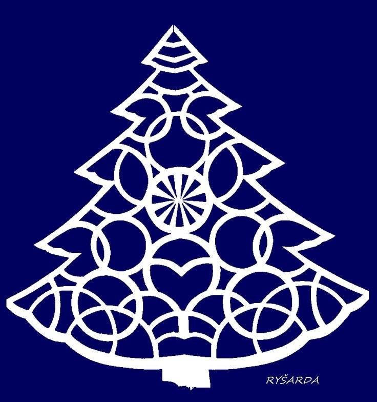 Новогодняя елка для вырезания