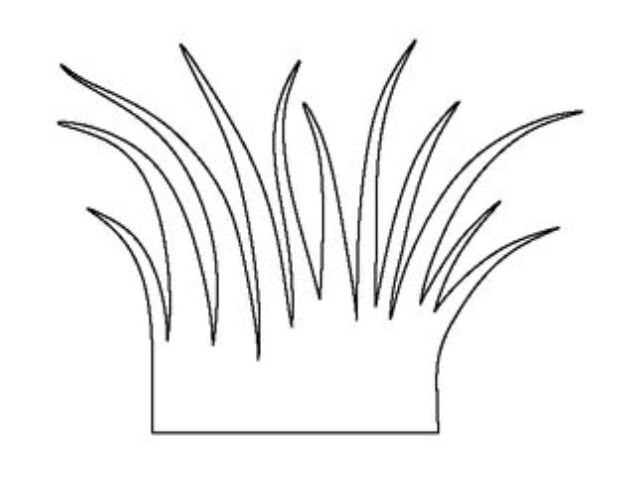 Травка раскраска для детей