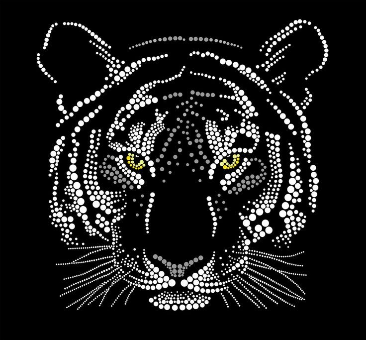 Тигр из страз