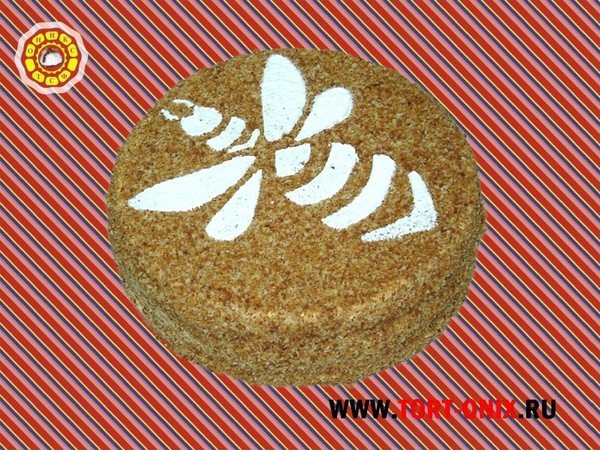 Украсить медовый торт сахарной пудрой