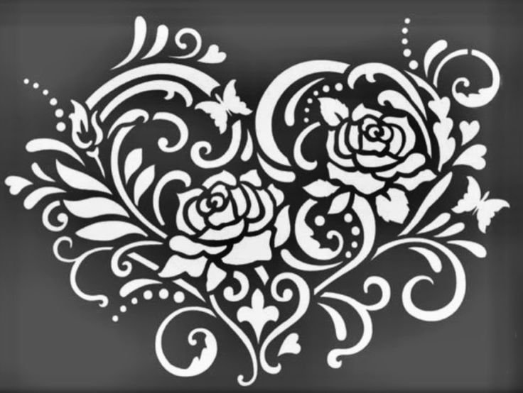 Трафареты узоров для гравировки