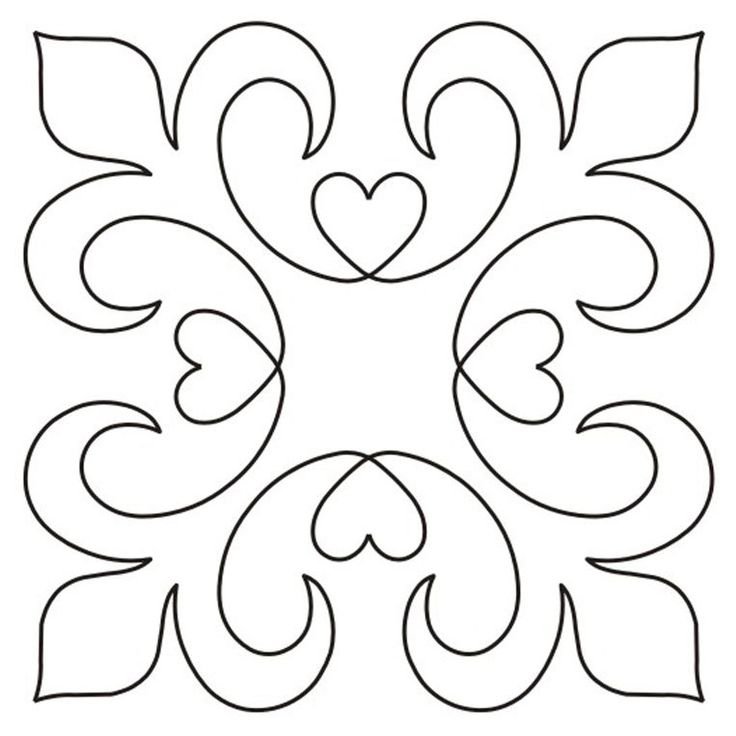 Орнамент трафарет для вырезания