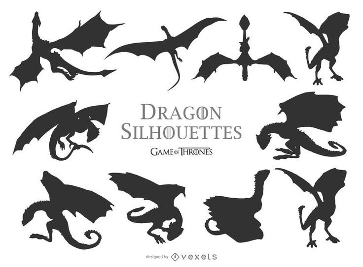 Силуэт дракона