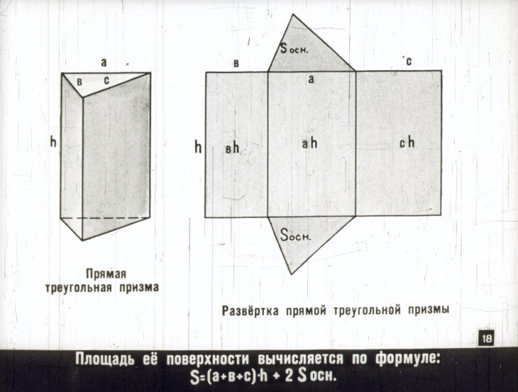 Развертка правильной треугольной Призмы