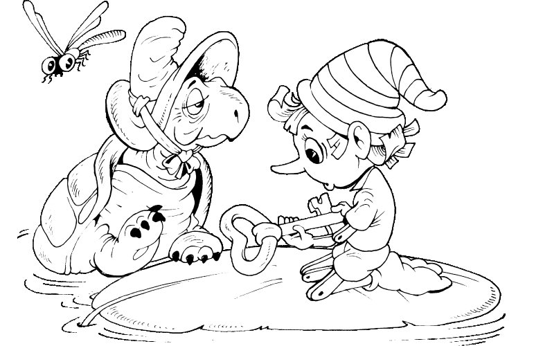 Черепаха Тортилла из Буратино