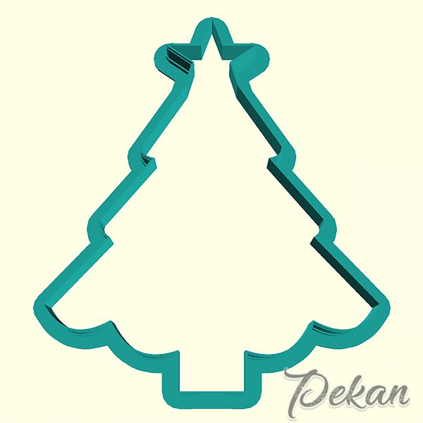 Елочка трафарет форма для выпечки