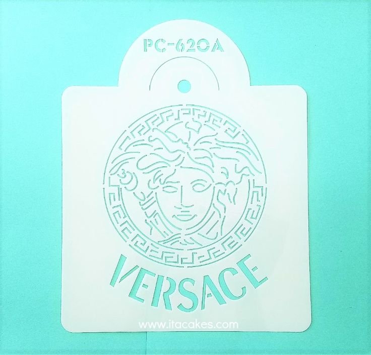 Versace через трафарет