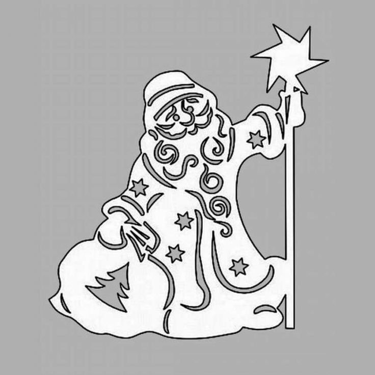 Новогодние вырезки на окна