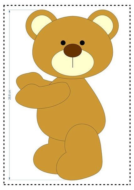 Аппликация мишка