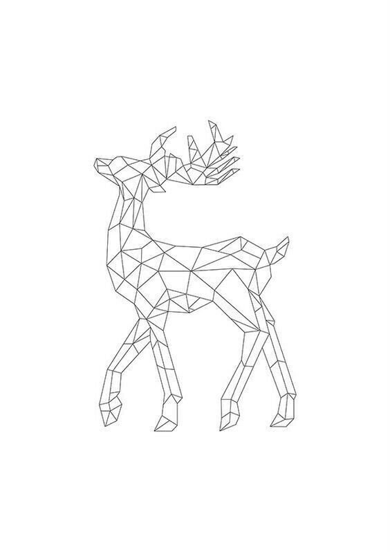 Олень из фигур