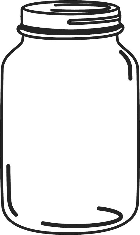 Трафарет банки для рисования