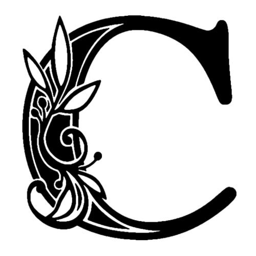 Буквы с узорами