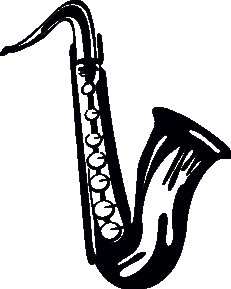 Саксофон для печати